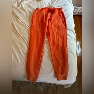 FIGS sunset orange zamora joggers size M